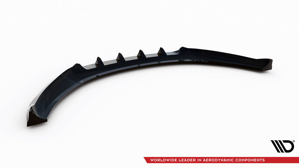 Maxton Design Street+ Spoilerlippe Front Ansatz passend für Ford Kuga ST Mk1 schwarz Hochglanz