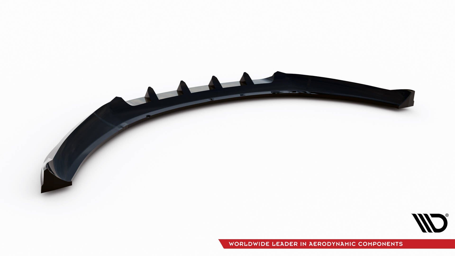 Maxton Design Street+ Spoilerlippe Front Ansatz passend für Ford Kuga ST Mk1 schwarz Hochglanz