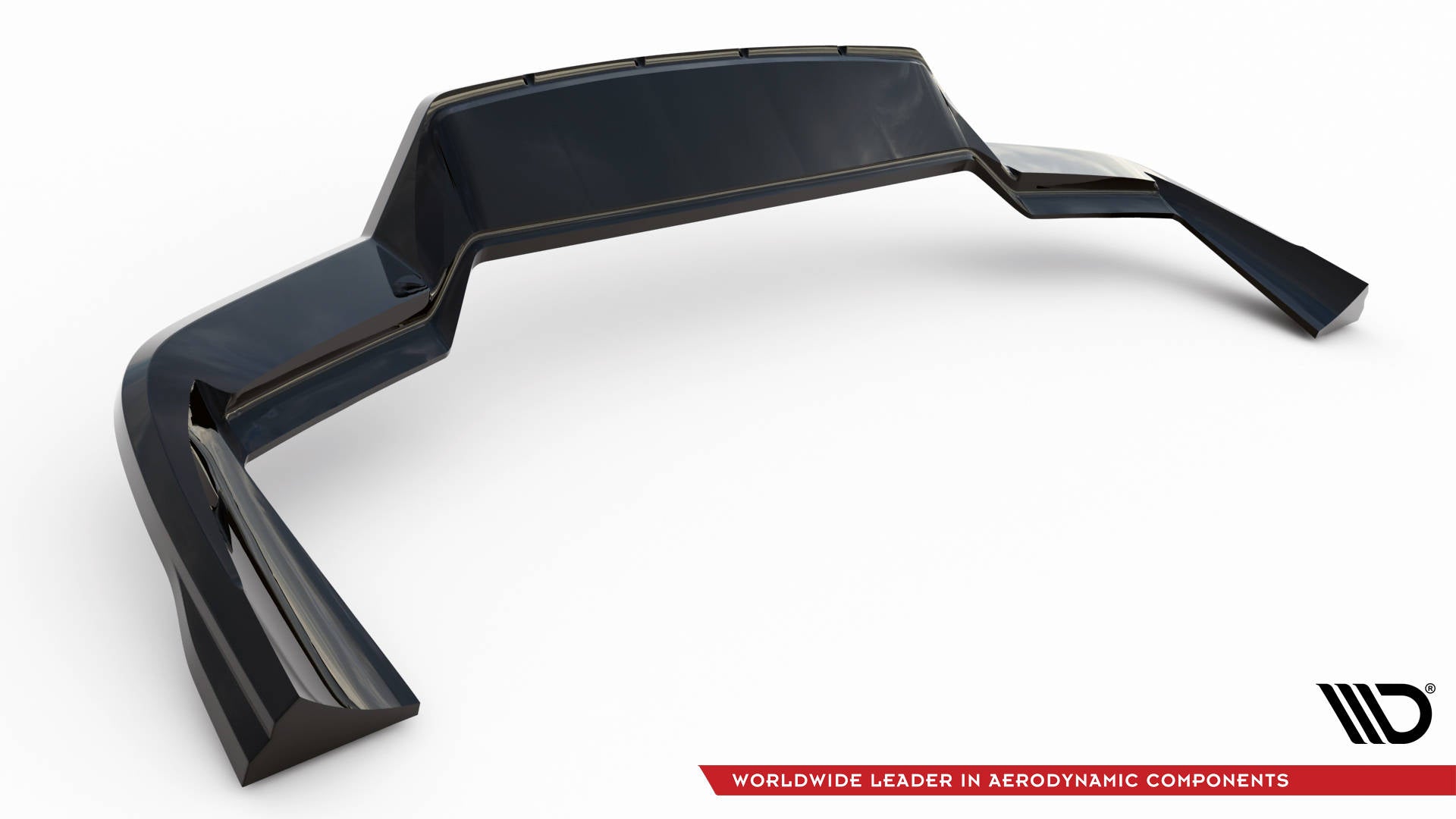 Maxton Design Street+ Mittlerer Diffusor RACE passend für Porsche Cayenne Sport Design SUV / Coupe Mk3 schwarz Hochglanz