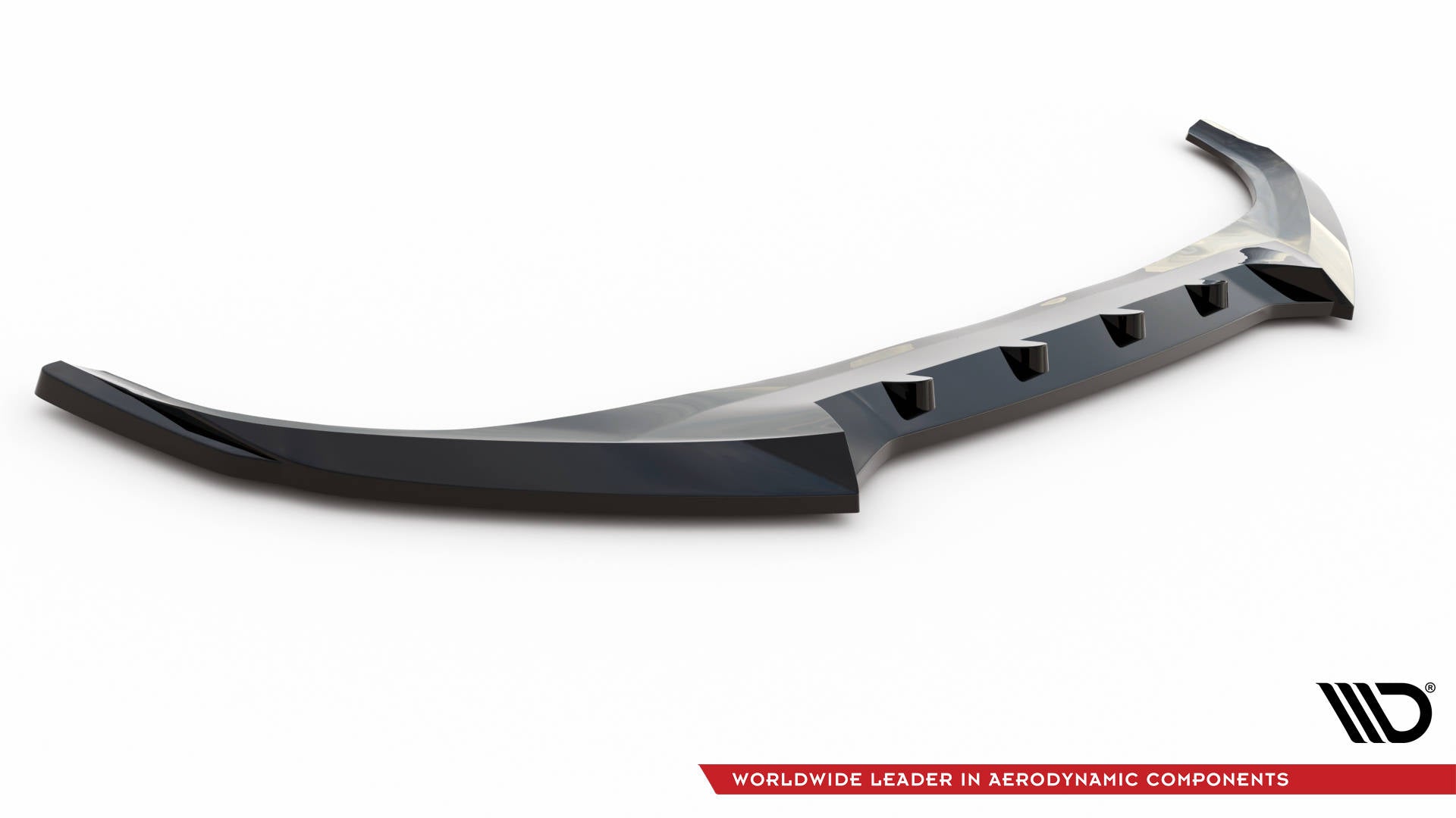 Maxton Design Street+ Spoilerlippe Front Ansatz V.2 passend für Kia EV6 GT-Line Mk1 schwarz Hochglanz