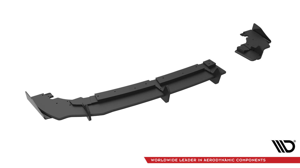 Maxton Design Street Pro Diffusor Heck Ansatz + Flaps passend für Ford Fiesta Mk8 ST schwarz Hochglanz