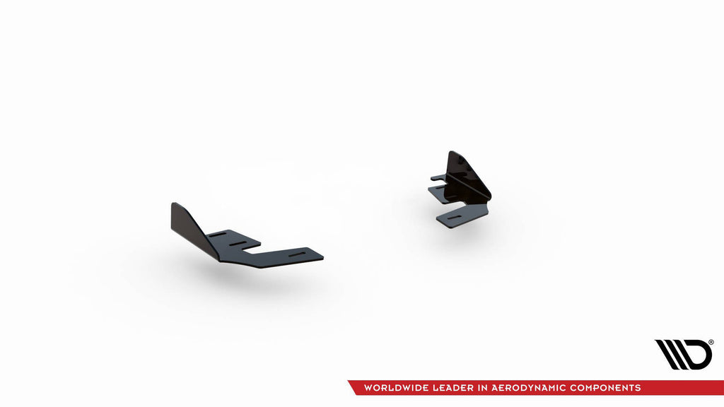 Maxton Design Hintere Seiten Flaps passend für VW Golf GTI / GTE / R-Line Mk8 schwarz Hochglanz