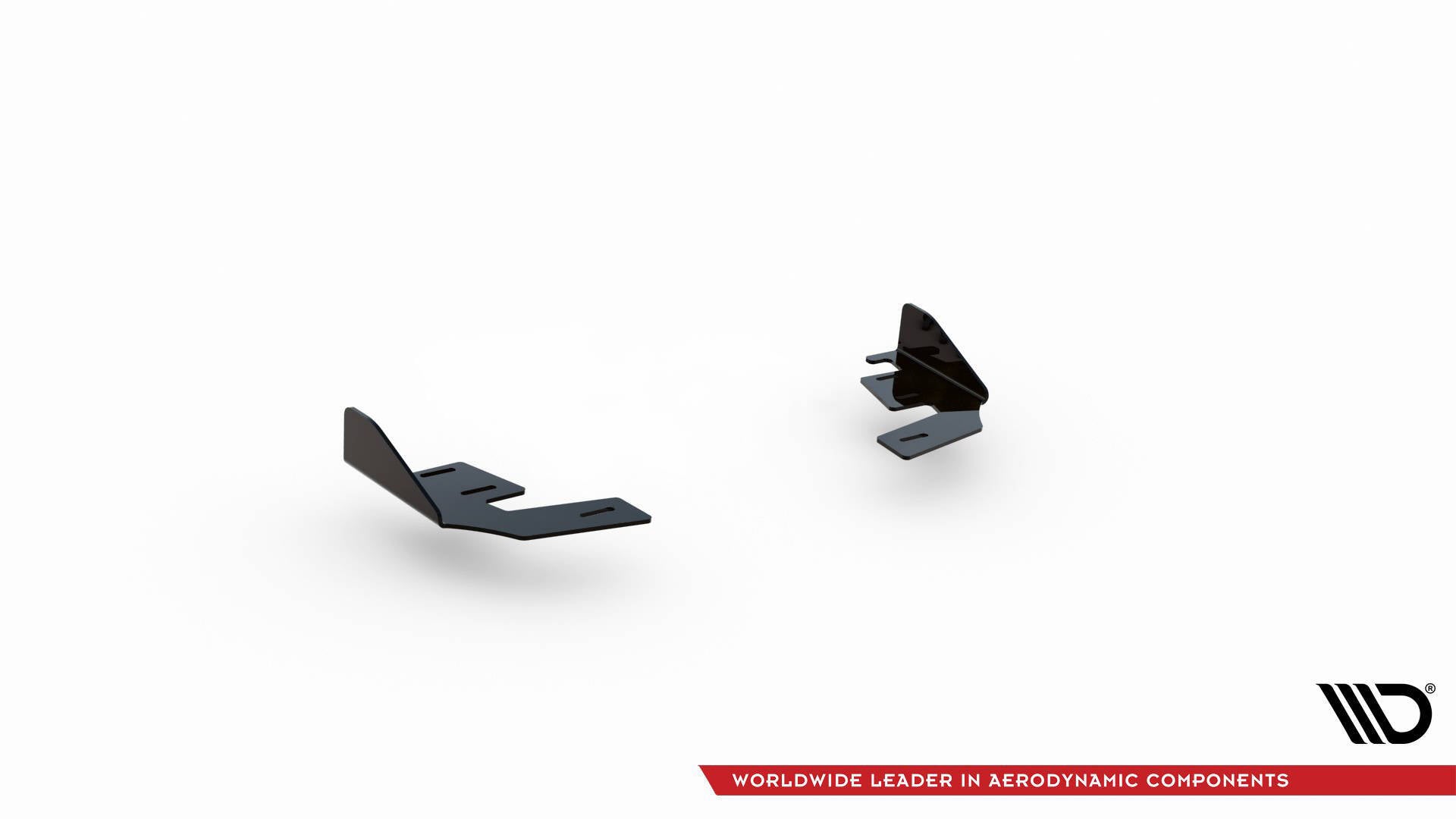 Maxton Design Hintere Seiten Flaps passend für VW Golf GTI / GTE / R-Line Mk8 schwarz Hochglanz