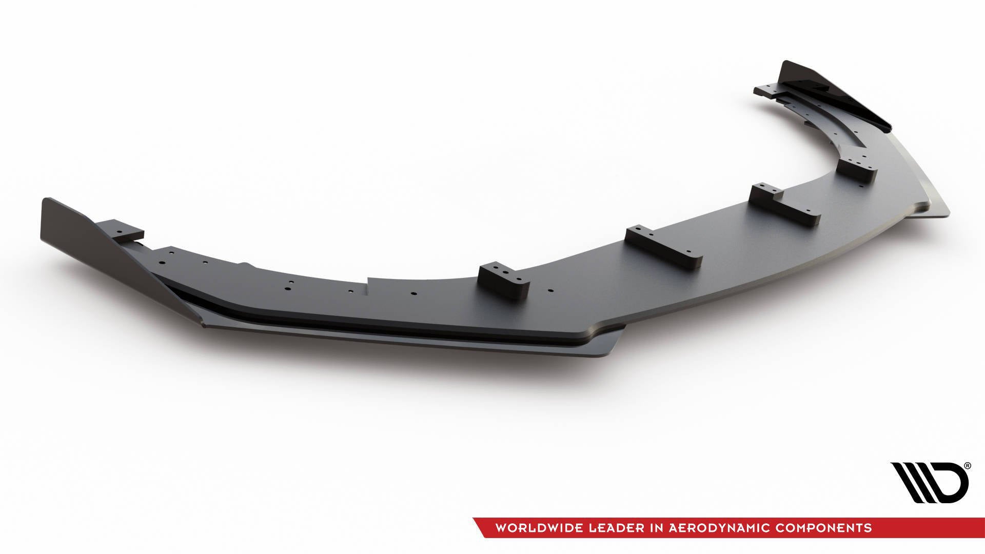 Maxton Design Street Pro Street+ Spoilerlippe Front Ansatz passend für V.3 + Flaps passend für VW Golf GTI Mk6 schwarz Hochglanz