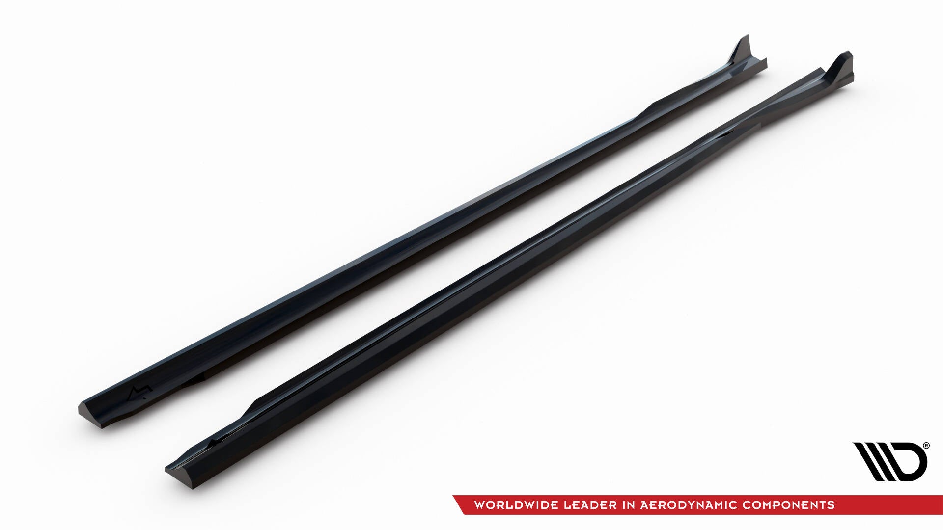 Maxton Design Street+ Seitenschweller Leisten passend für BMW 3er Limousine / Touring G20 / G21 Facelift schwarz Hochglanz