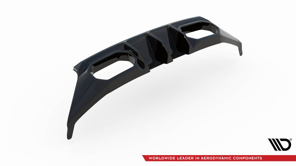 Maxton Design Diffusor Heck Ansatz V.2 passend für BMW M2 G87 schwarz Hochglanz