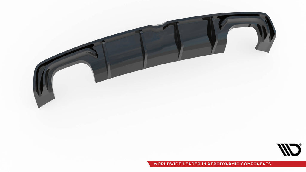 Maxton Design Diffusor Heck Ansatz passend für Audi S3 Limousine 8V schwarz Hochglanz