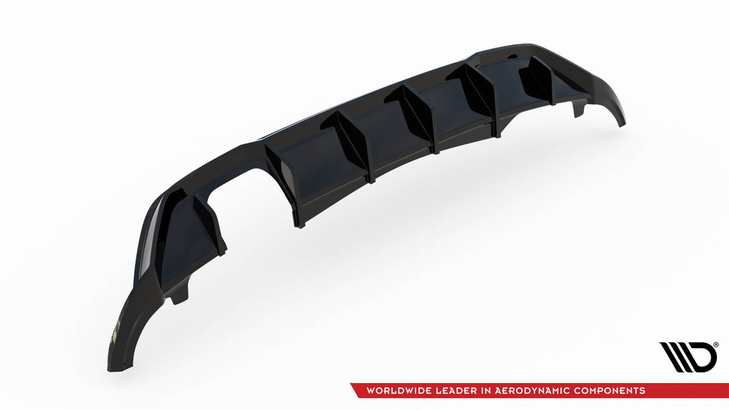 Maxton Design Diffusor Heck Ansatz passend für VW Polo GTI Mk6 Facelift
