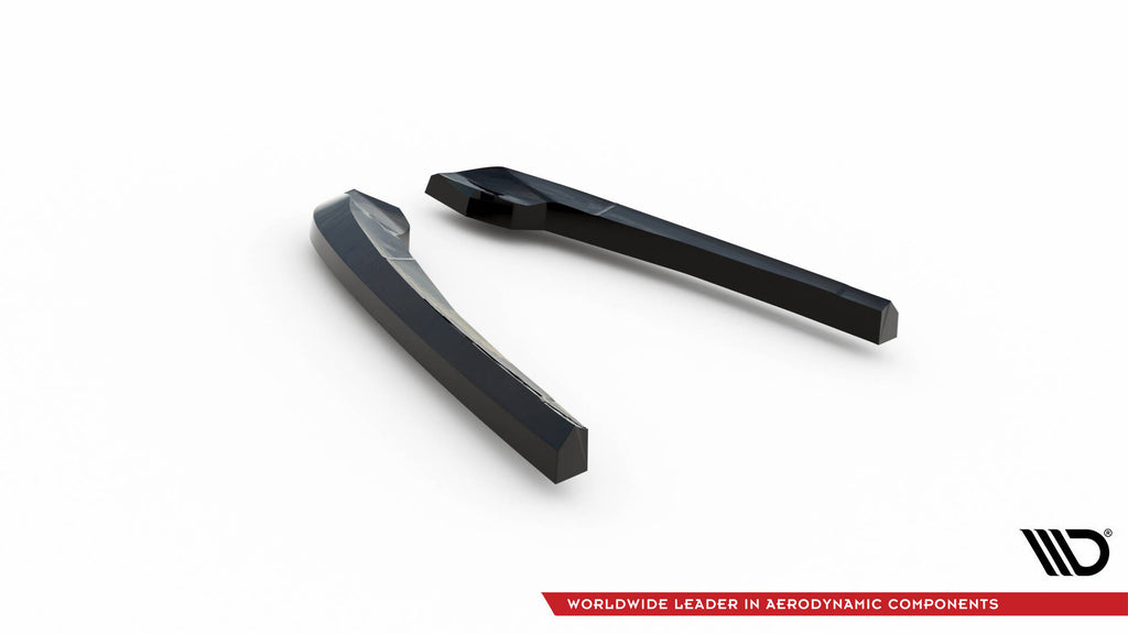 Maxton Design Heck Ansatz Flaps Diffusor V.2 passend für BMW X3 M F97 / F97 Facelift schwarz Hochglanz