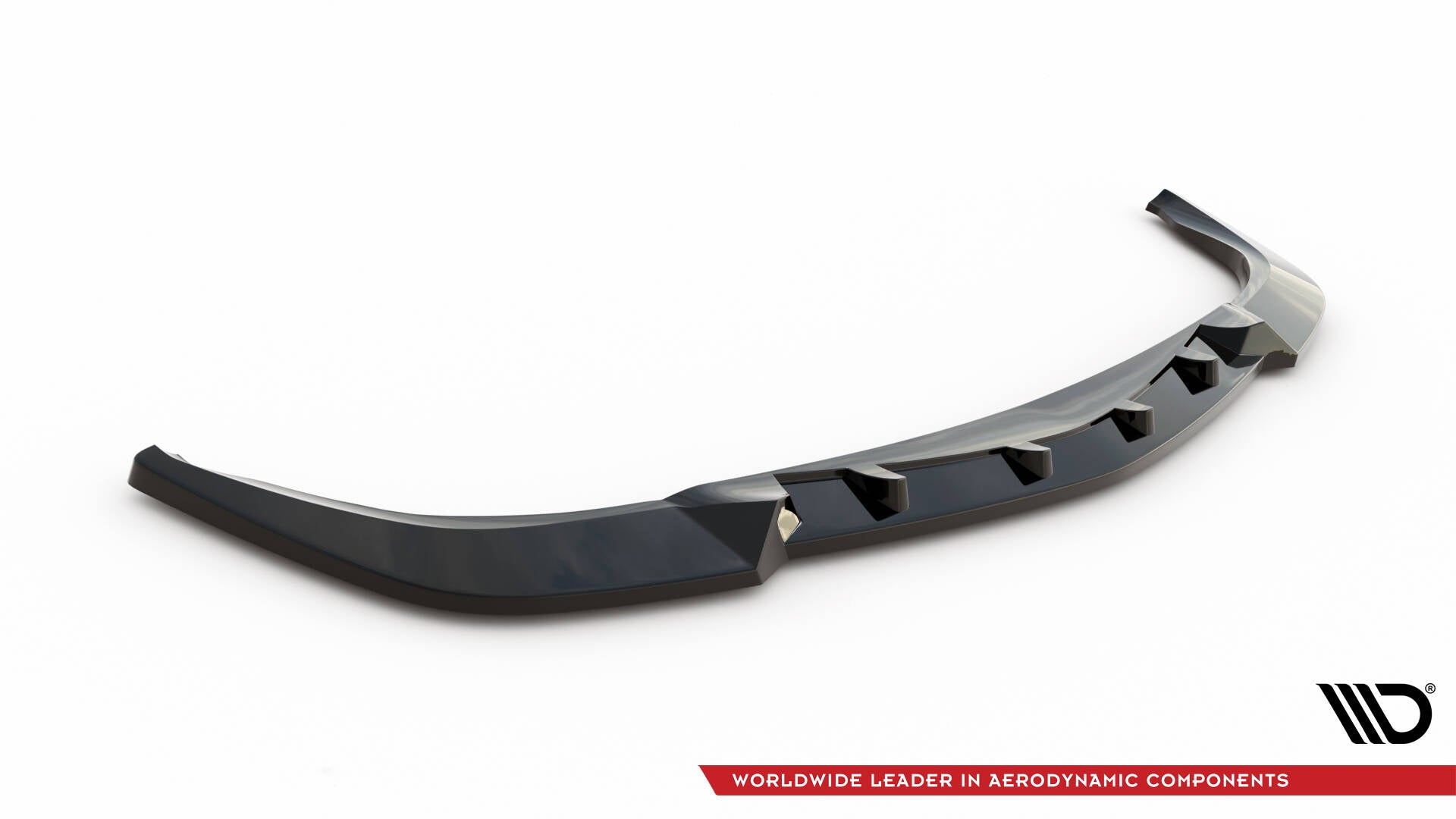 Maxton Design Street+ Spoilerlippe Front Ansatz passend für Mercedes-Benz E 55 AMG W211 schwarz Hochglanz