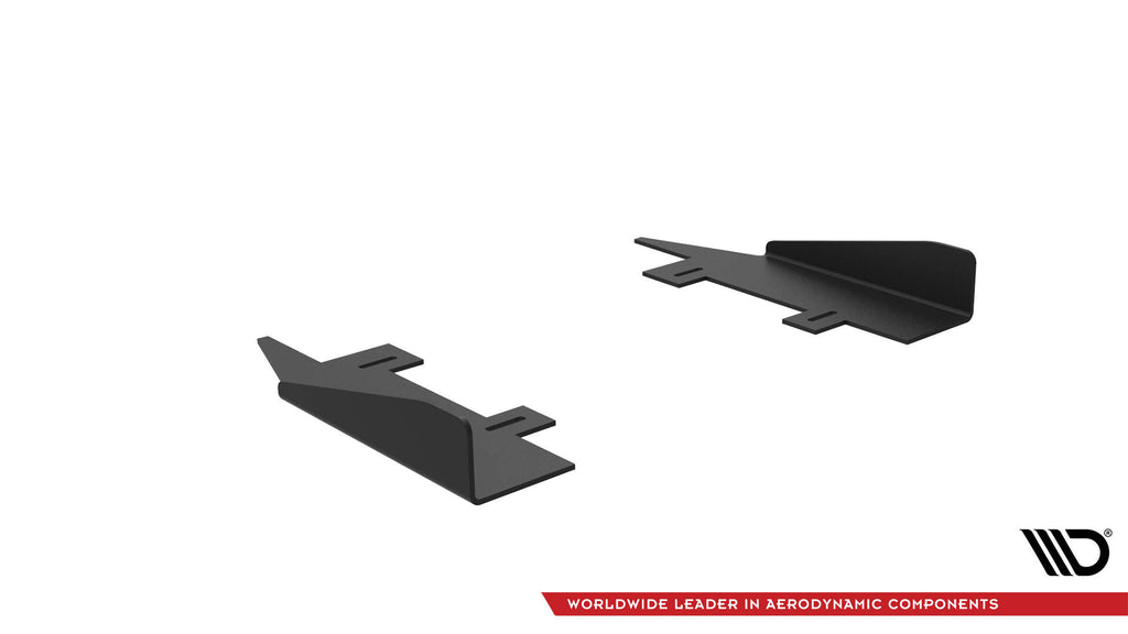 Maxton Design Side Flaps Audi A7 S-Line C7 Schwarz Hochglanz