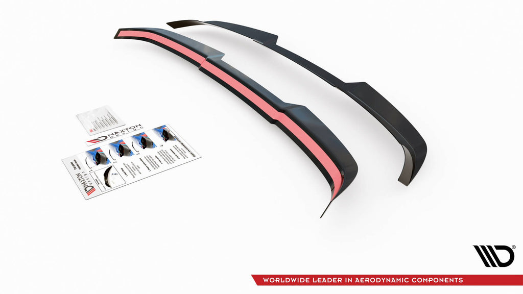 Maxton Design Spoiler CAP passend für Audi SQ5 / Q5 S-Line Mk1 (8R) schwarz Hochglanz