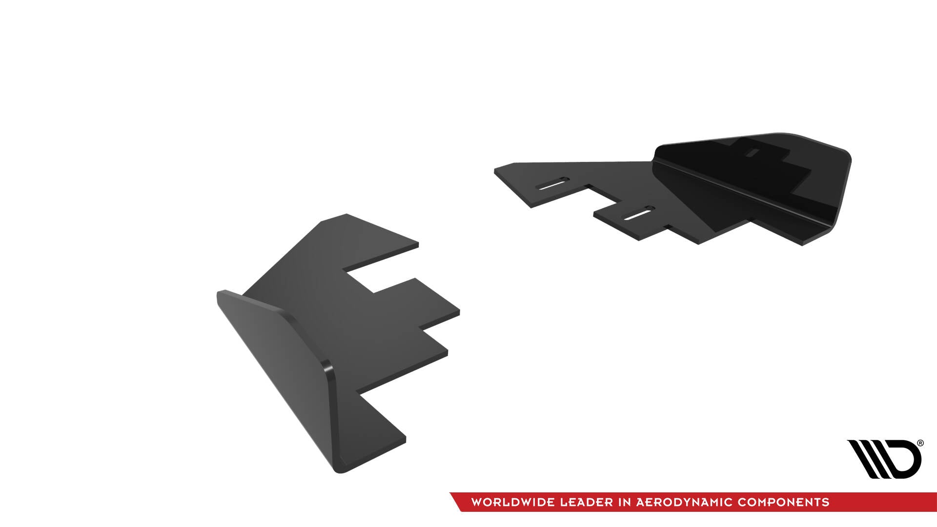 Maxton Design Hintere Seiten Flaps passend für Audi S3 Sportback 8Y Facelift schwarz Hochglanz