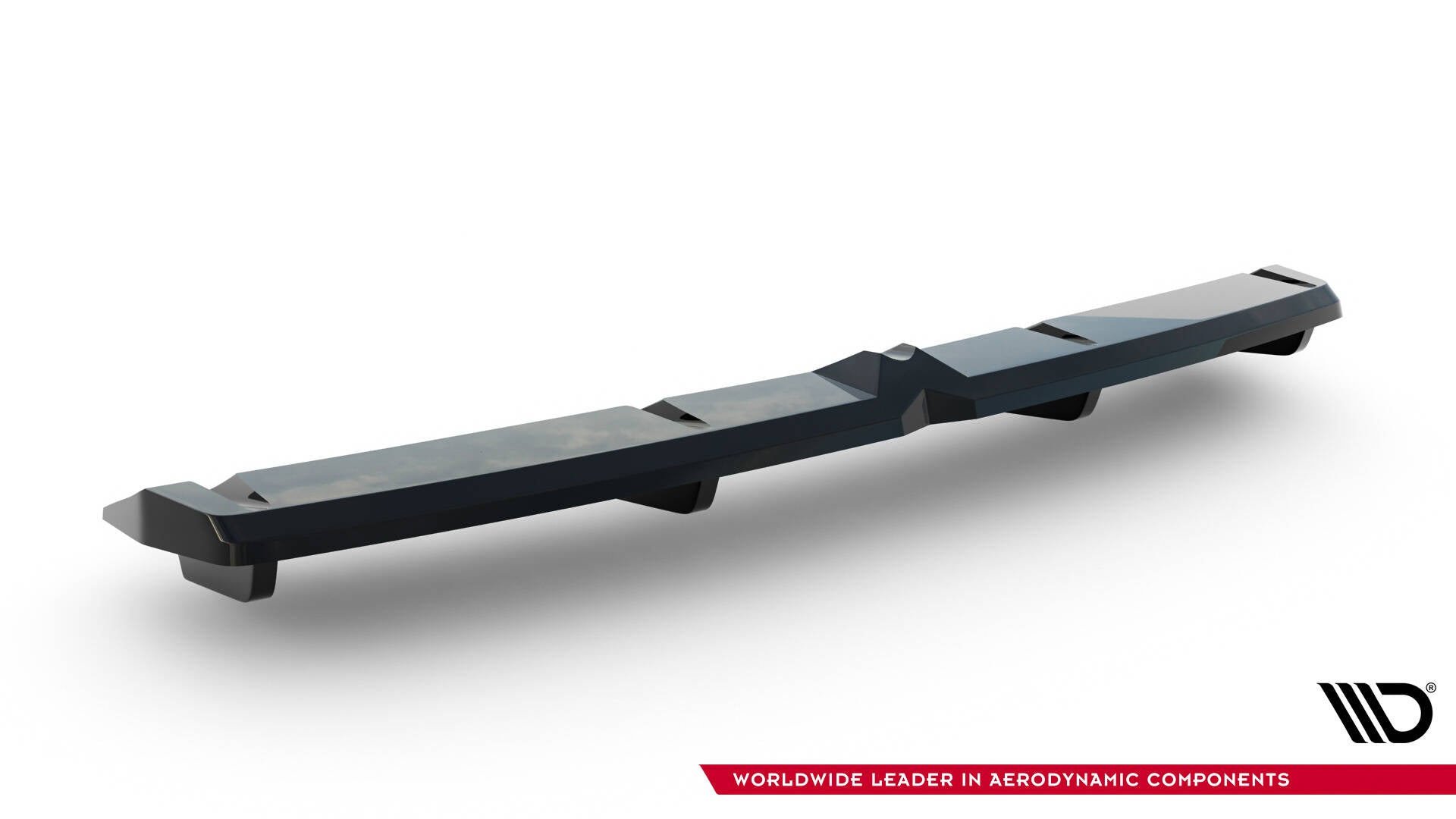 Maxton Design Mittlerer Diffusor Heck Ansatz DTM Look passend für Hyundai Elantra N Mk7 schwarz Hochglanz