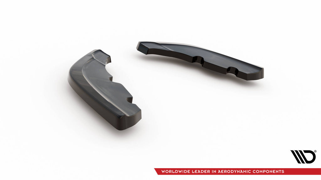 Maxton Design Heck Ansatz Flaps Diffusor V.1 passend für0 (Für heckansatz v.2) BMW 1er F40 M-Paket / M135i / 128ti schwarz Hochglanz