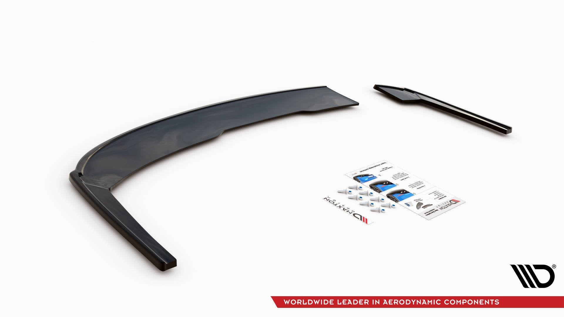Maxton Design Heck Ansatz Flaps Diffusor V.2 passend für Audi A4 S-Line B9 schwarz Hochglanz