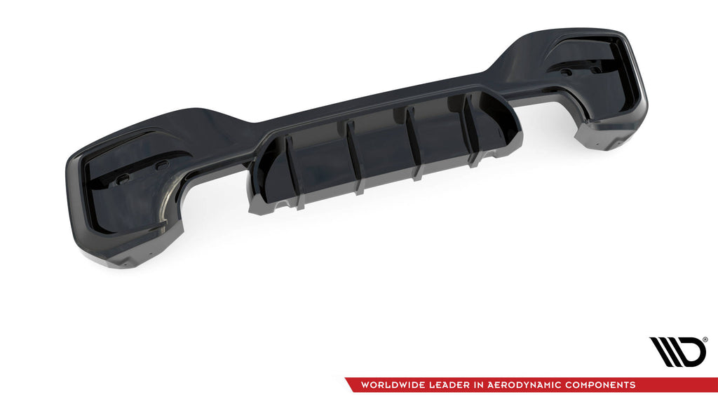 Maxton Design Diffusor Heck Ansatz passend für Bmw 1 F20/ F21 Facelift M-Power schwarz Hochglanz