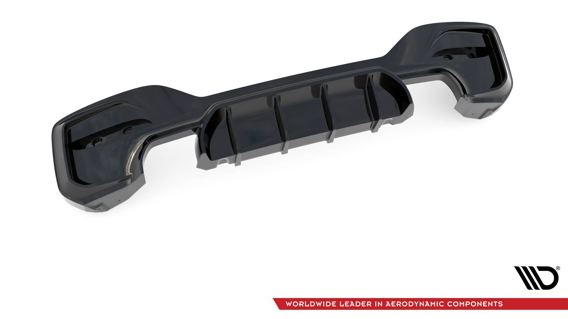 Maxton Design Diffusor Heck Ansatz passend für Bmw 1 F20/ F21 Facelift M-Power schwarz Hochglanz