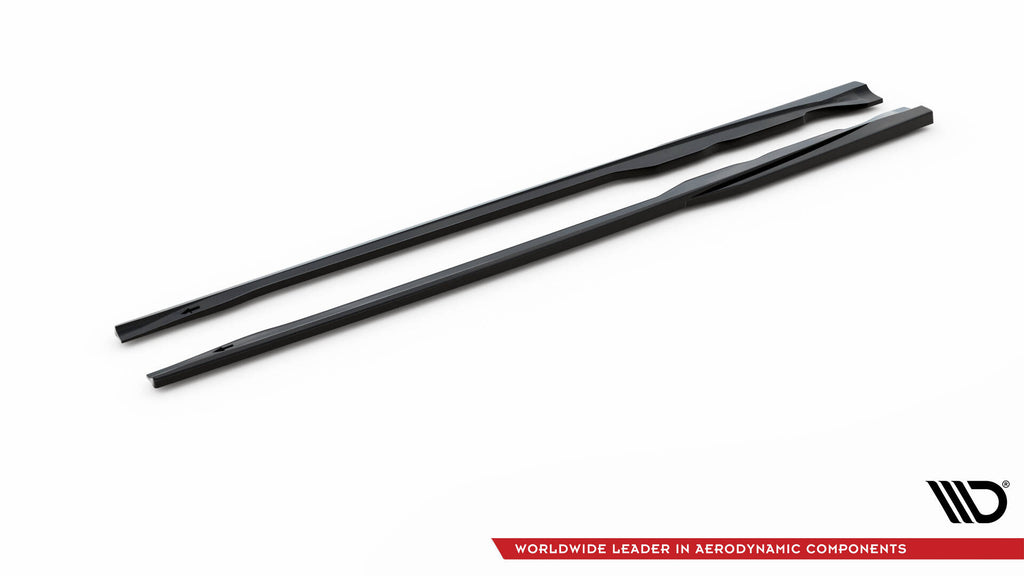 Maxton Design Street+ Seitenschweller Leisten passend für Audi TT S-Line 8S schwarz Hochglanz