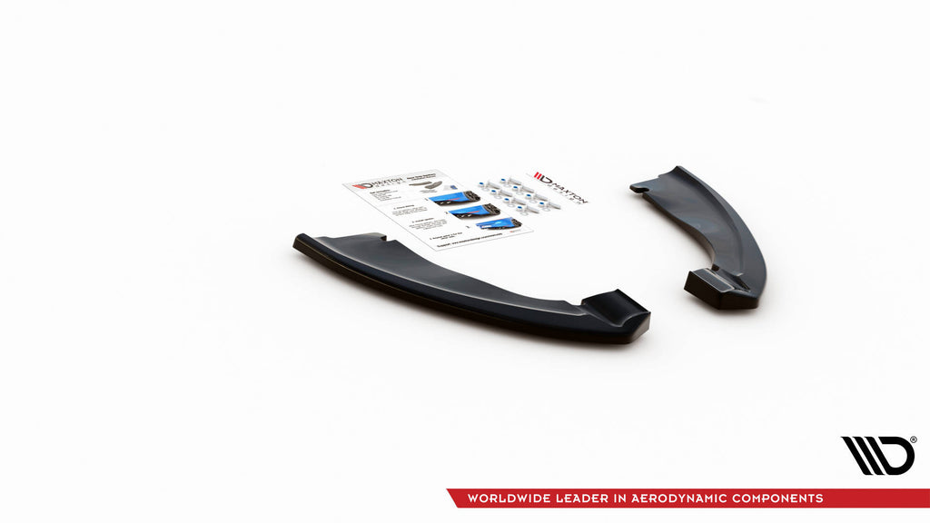 Maxton Design Heck Ansatz Flaps Diffusor passend für BMW X5 M F85 schwarz Hochglanz