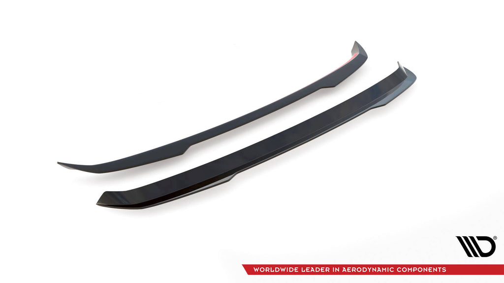 Maxton Design Spoiler CAP V.2 passend für Peugeot 208 Mk2 schwarz Hochglanz