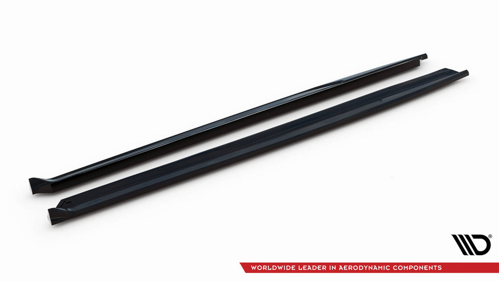 Maxton Design Street+ Seitenschweller Leisten passend für Peugeot 308 GT SW Mk3 schwarz Hochglanz
