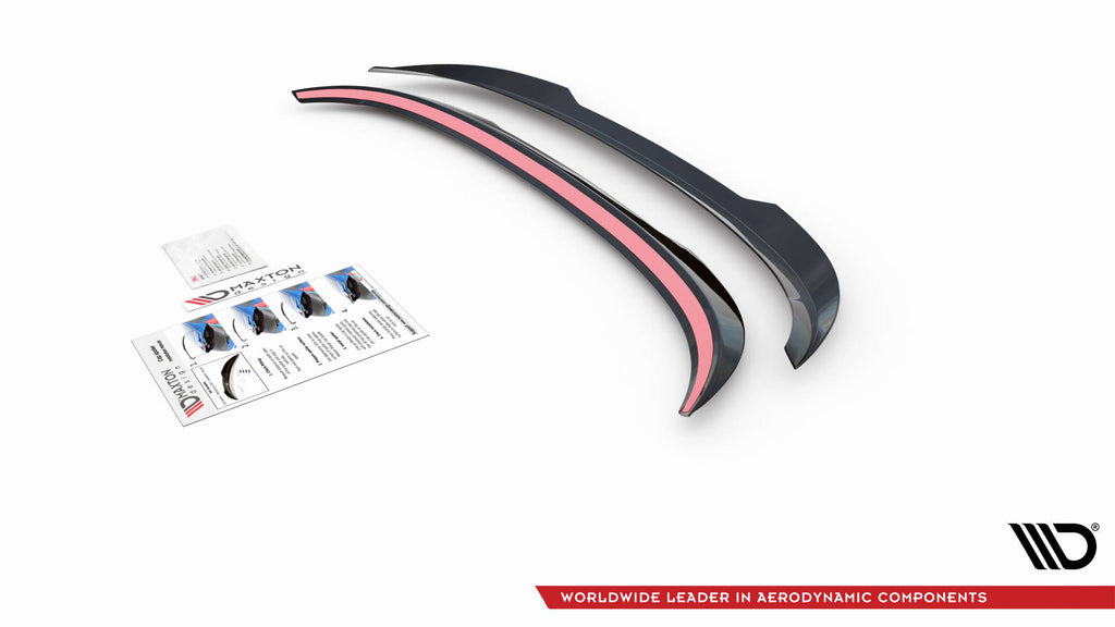 Maxton Design Spoiler CAP V.2 passend für Volvo V70 Mk3 schwarz Hochglanz