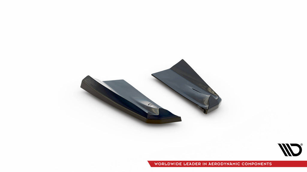 Maxton Design Heck Ansatz Flaps Diffusor passend für Porsche Macan Mk1 Facelift 2 schwarz Hochglanz