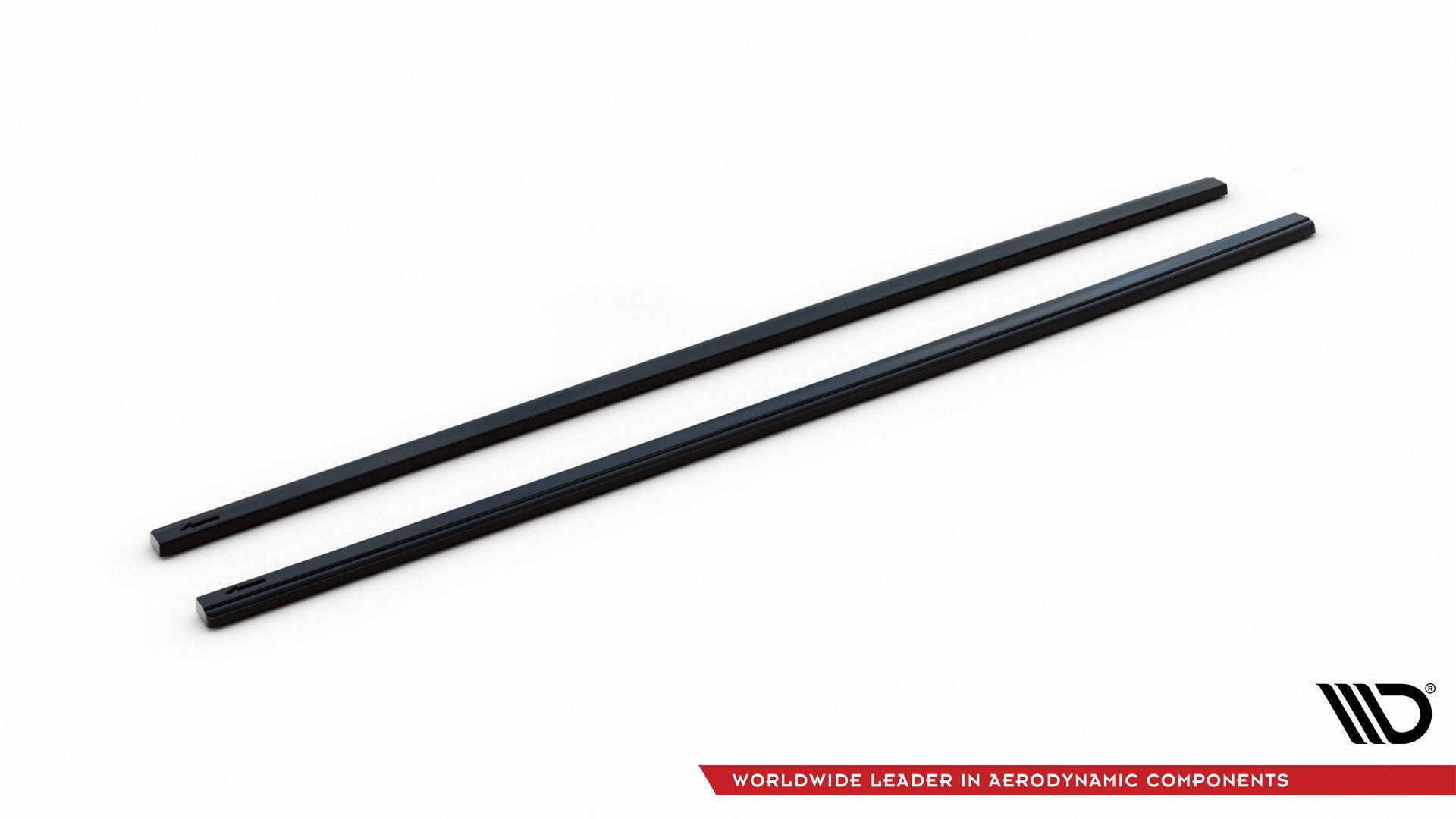 Maxton Design Street+ Seitenschweller Leisten V.2 passend für VW Golf GTI / GTD Mk7 / Mk7 Facelift (verengen) schwarz Hochglanz