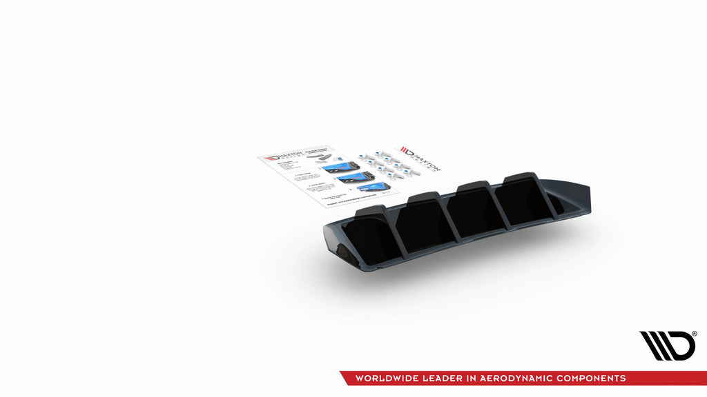 Maxton Design Diffusor Heck Ansatz passend für Seat Ibiza FR/ Standard Mk5 schwarz Hochglanz