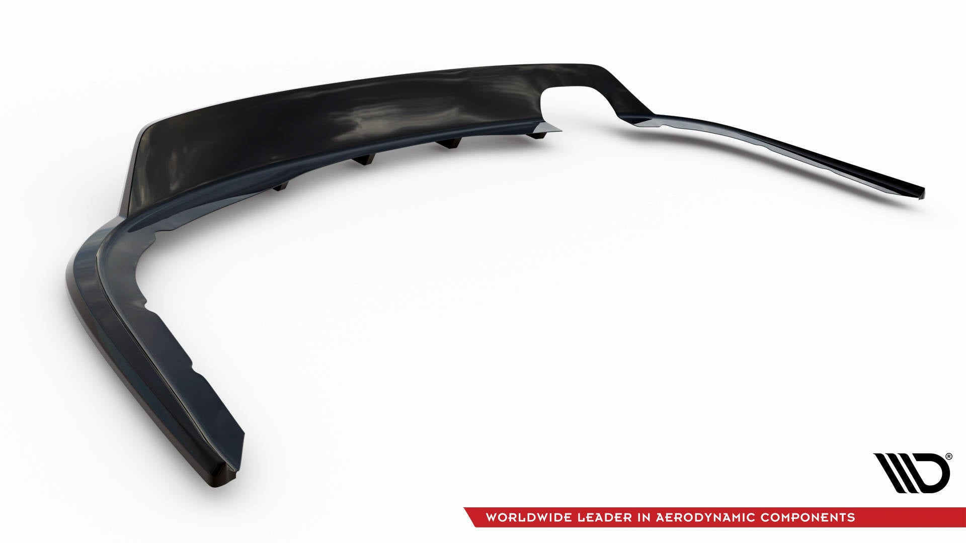 Maxton Design Street+ Mittlerer Diffusor RACE passend für BMW 4er Gran Coupe F36 schwarz Hochglanz
