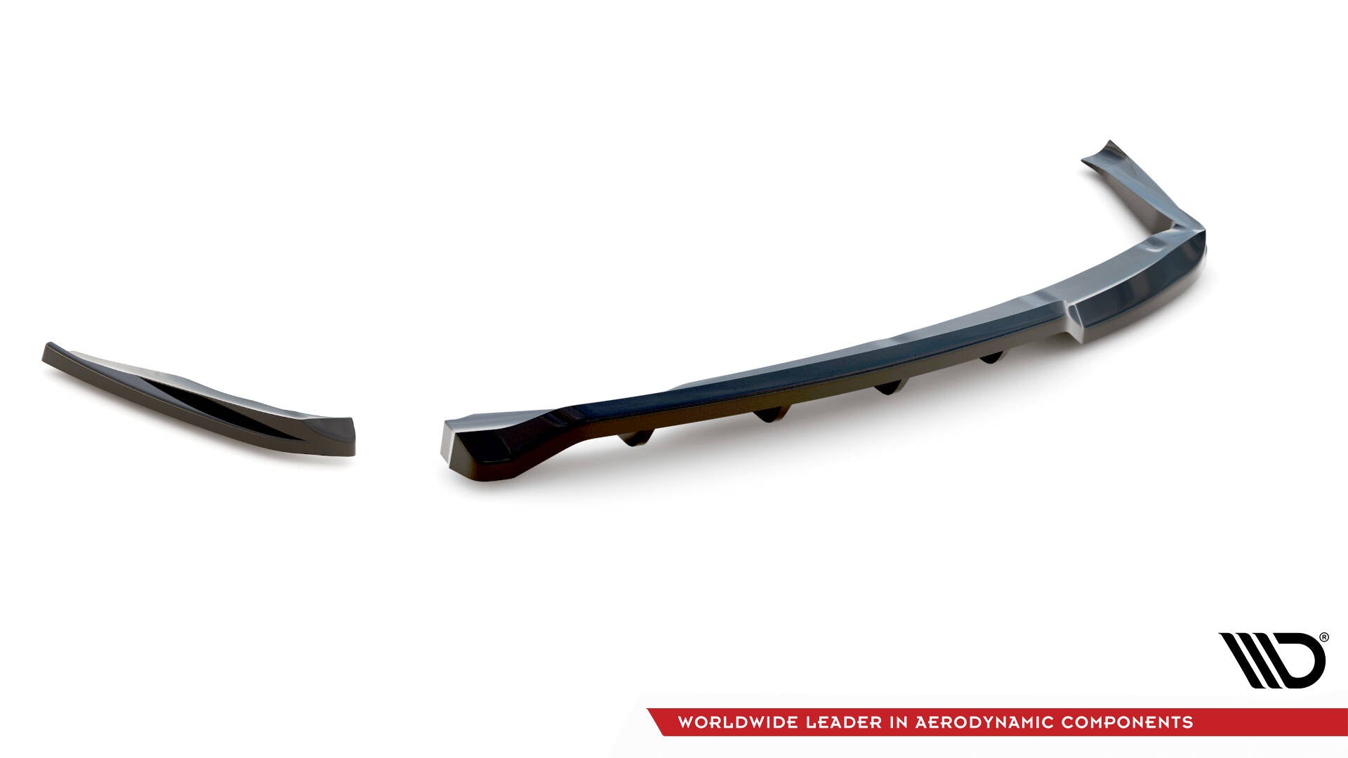 Maxton Design Street+ Mittlerer Diffusor RACE passend für BMW 1er M-Paket E87 Facelift schwarz Hochglanz