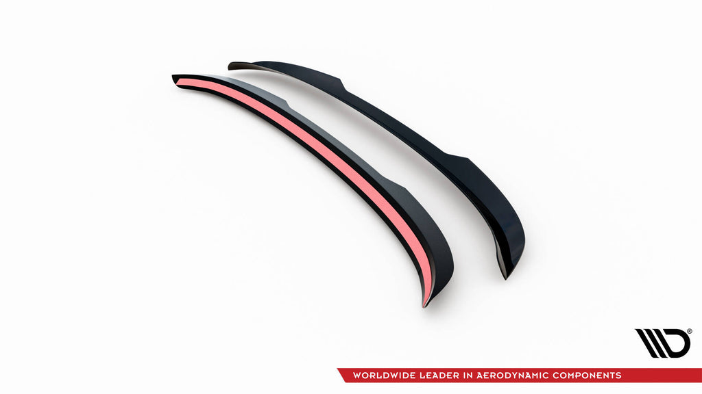 Maxton Design Spoiler CAP passend für Mercedes-Benz GLE SUV AMG-Line / AMG W167 / W167 Facelift schwarz Hochglanz