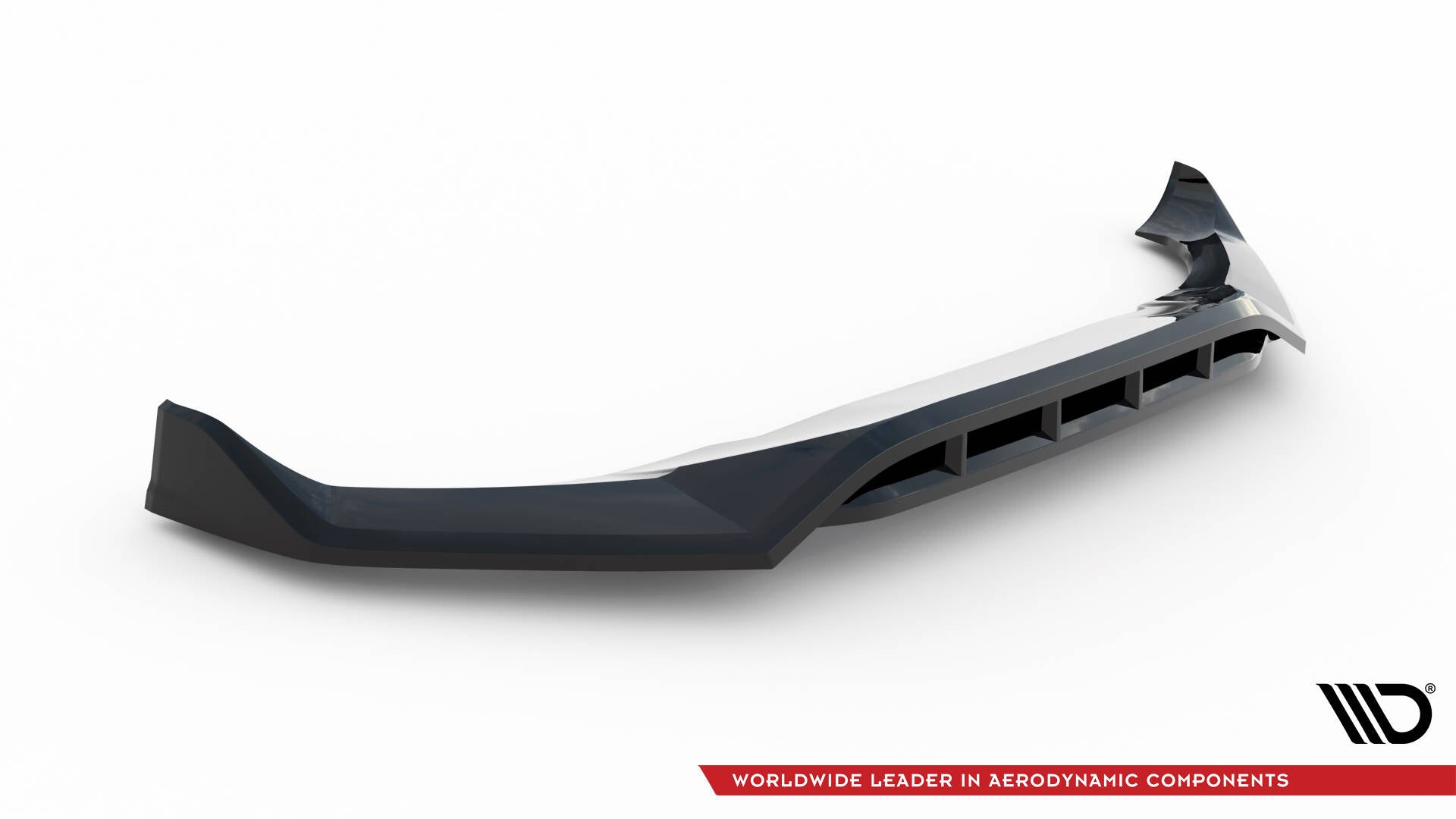 Maxton Design Street+ Spoilerlippe Front Ansatz V.2 passend für BMW X6 M-Paket G06 Facelift schwarz Hochglanz