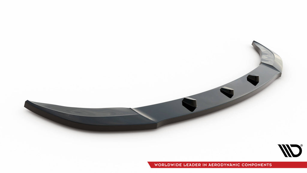 Maxton Design Street+ Spoilerlippe Front Ansatz passend für BMW M5 F10/ F11 schwarz Hochglanz