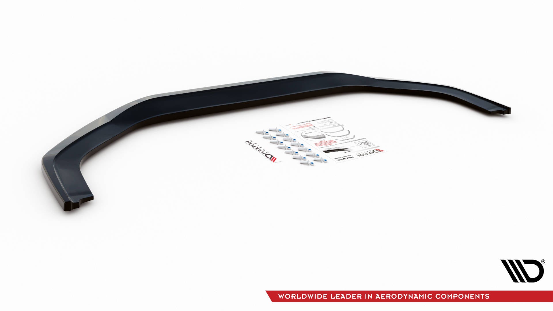 Maxton Design Street+ Spoilerlippe Front Ansatz V.1 passend für Honda Civic Mk9 schwarz Hochglanz