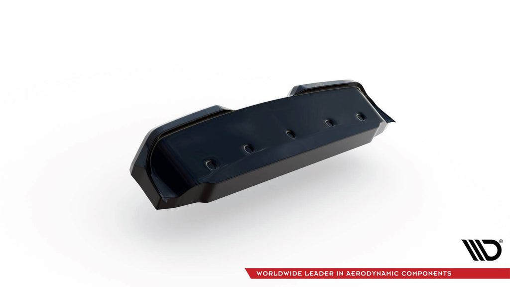 Maxton Design Street+ Mittlerer Diffusor RACE passend für Nissan GTR R35 Facelift schwarz Hochglanz