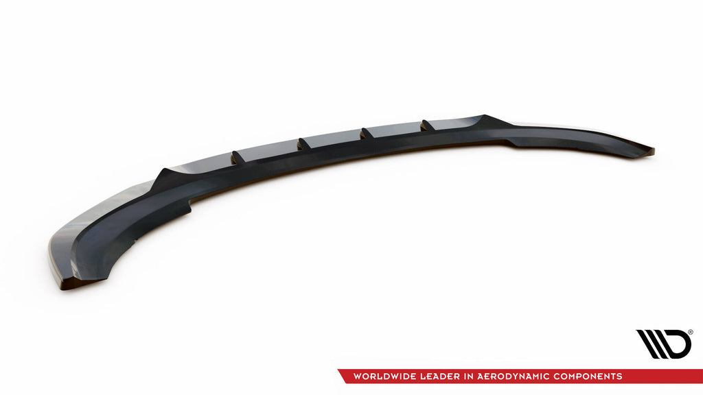 Maxton Design Street+ Spoilerlippe Front Ansatz passend für Renault Master Mk3 Facelift schwarz Hochglanz