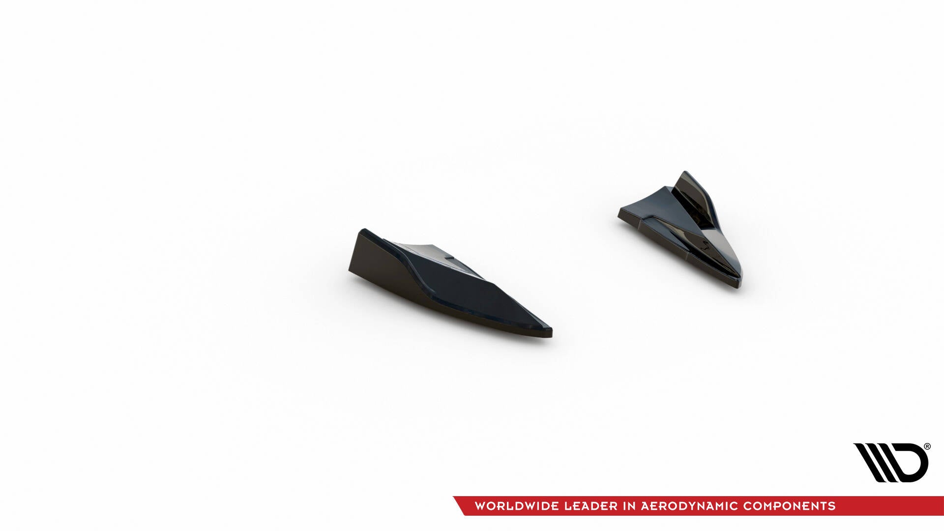 Maxton Design Heck Ansatz Flaps Diffusor V.2 passend für Porsche Macan Mk1 schwarz Hochglanz