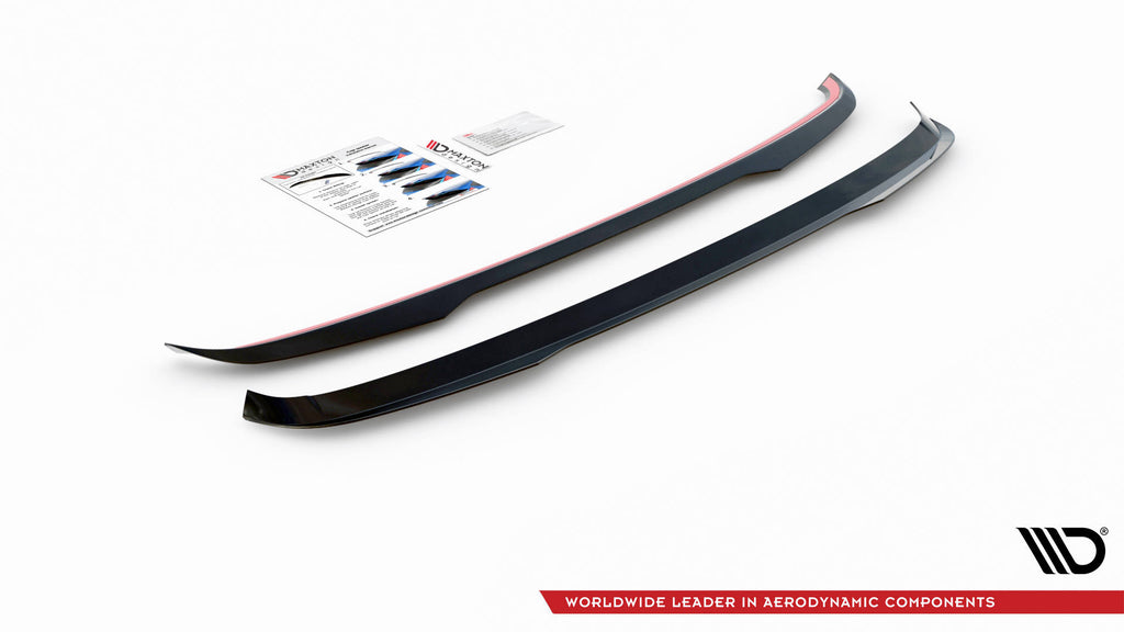 Maxton Design Spoiler CAP passend für VW Tiguan Mk2 schwarz Hochglanz