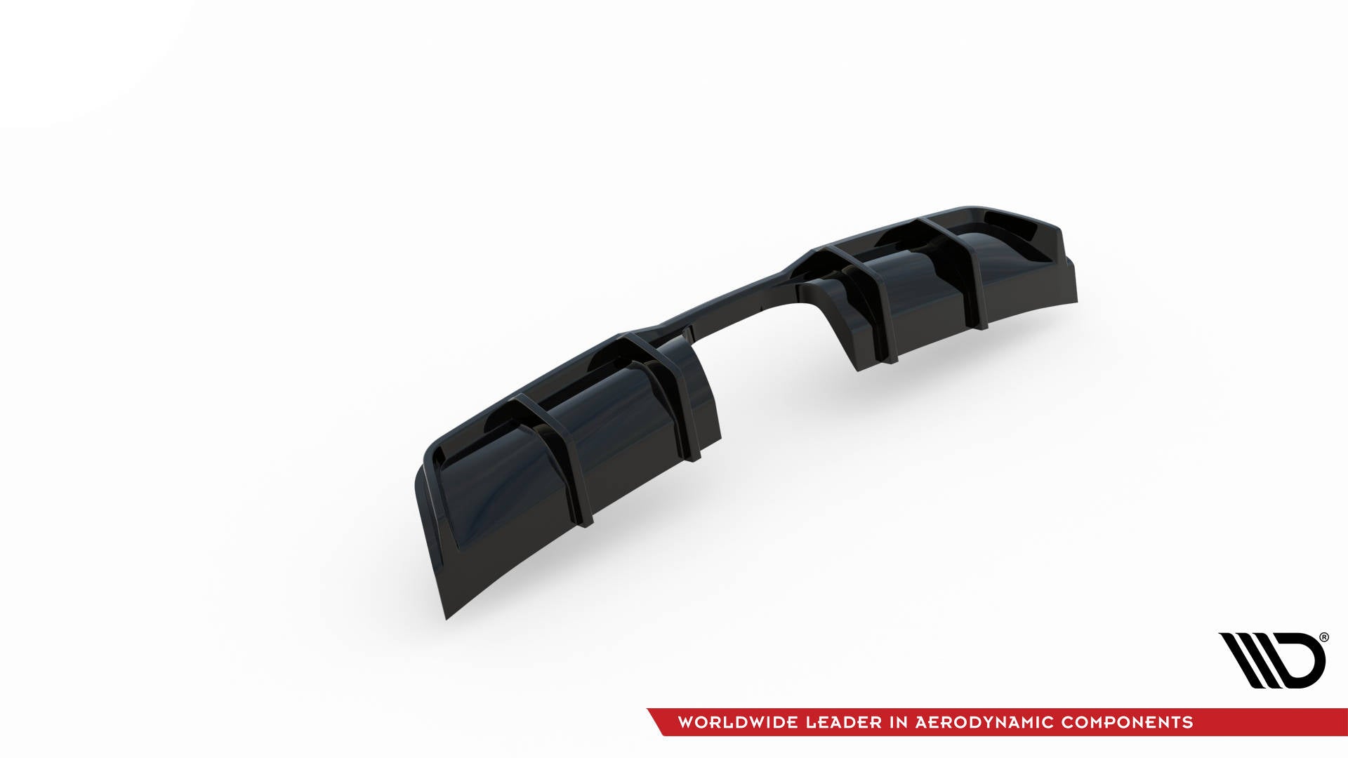 Maxton Design Diffusor Heck Ansatz passend für Mini Cooper John Cooper Works R56 schwarz Hochglanz