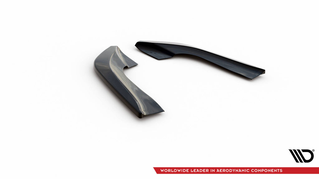 Maxton Design Heck Ansatz Flaps Diffusor passend für BMW X5 E70 Facelift M Paket schwarz Hochglanz
