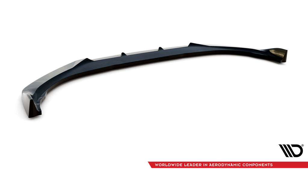 Maxton Design Street+ Spoilerlippe Front Ansatz V.1 passend für Ford Mustang Mach-E Mk1 schwarz Hochglanz