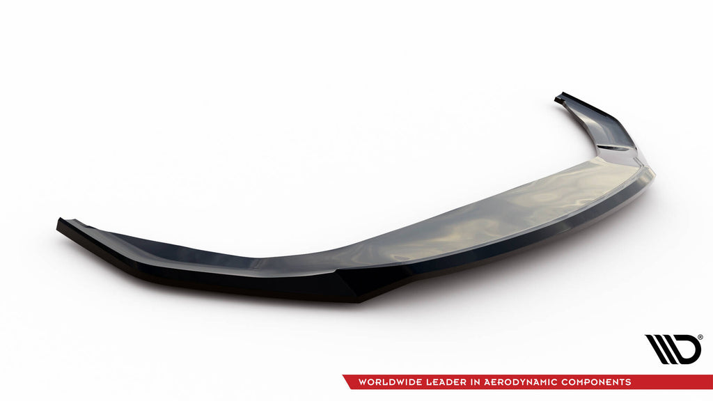 Maxton Design Street+ Spoilerlippe Front Ansatz V.2 passend für VW Jetta GLI Mk7 schwarz Hochglanz