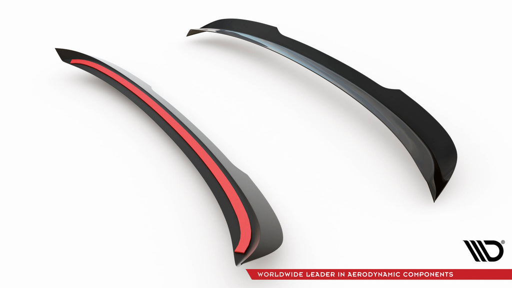 Maxton Design Spoiler CAP passend für Skoda Scala schwarz Hochglanz