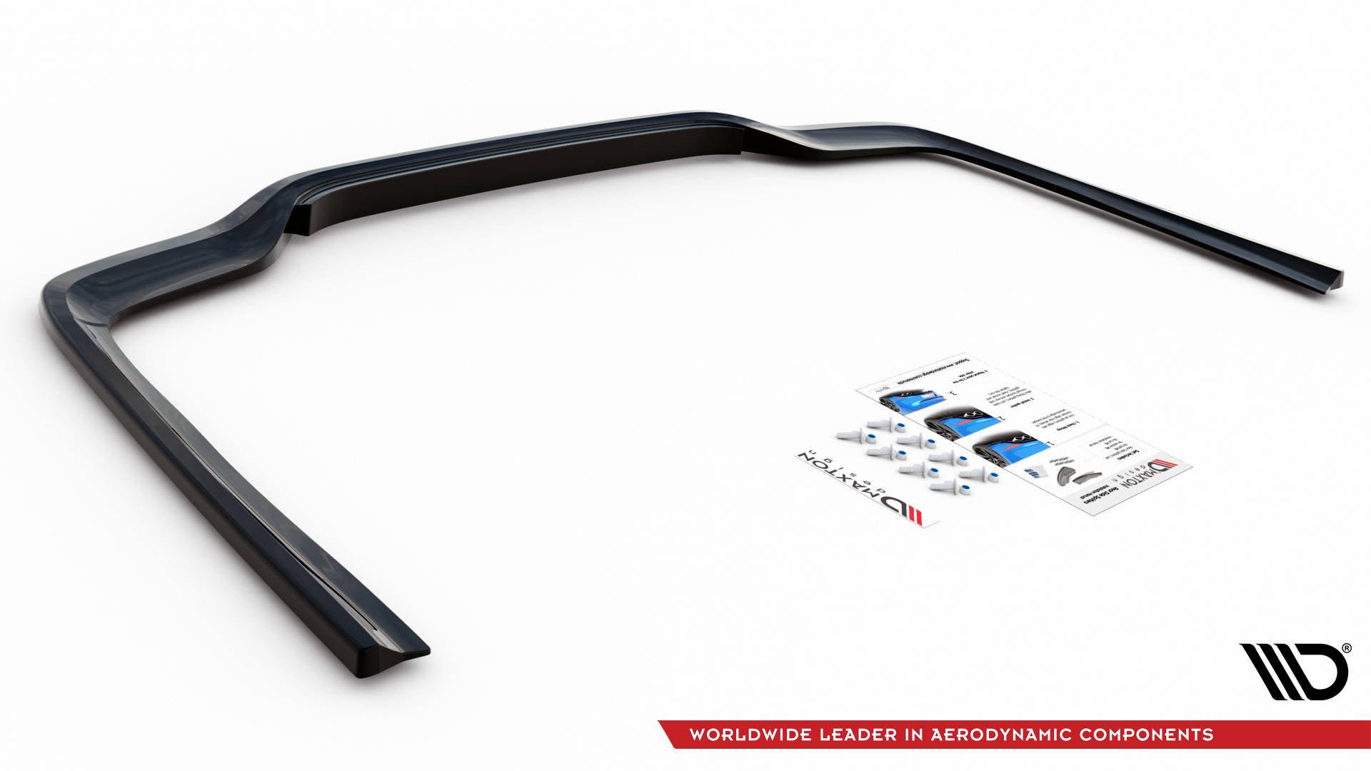 Maxton Design Street+ Mittlerer Diffusor RACE passend für Mercedes-Benz E AMG-Line Limousine W212 Facelift schwarz Hochglanz
