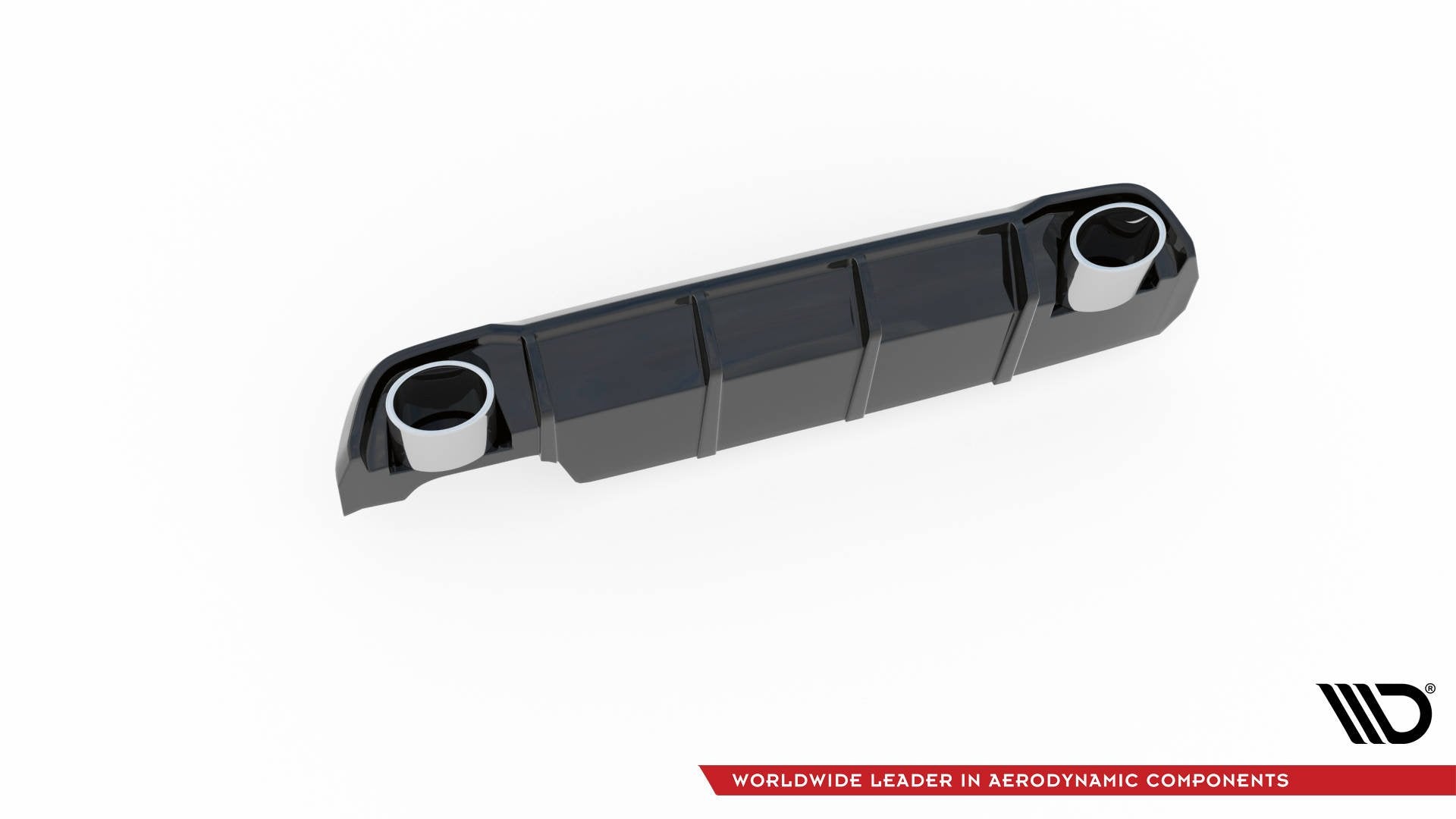 Maxton Design Diffusor Heck Ansatz + Endrohre für Peugeot 308 SW Mk2