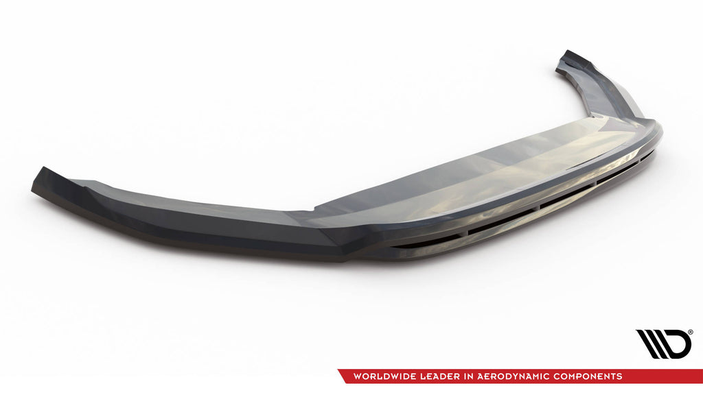 Maxton Design Street+ Spoilerlippe Front Ansatz passend für VW Taigo R-Line Mk1 schwarz Hochglanz