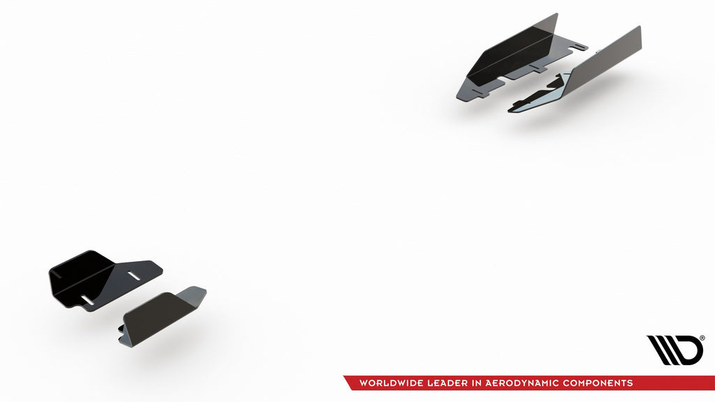 Maxton Design Seitenschweller Flaps passend für Audi RS3 8V Sportback schwarz Hochglanz