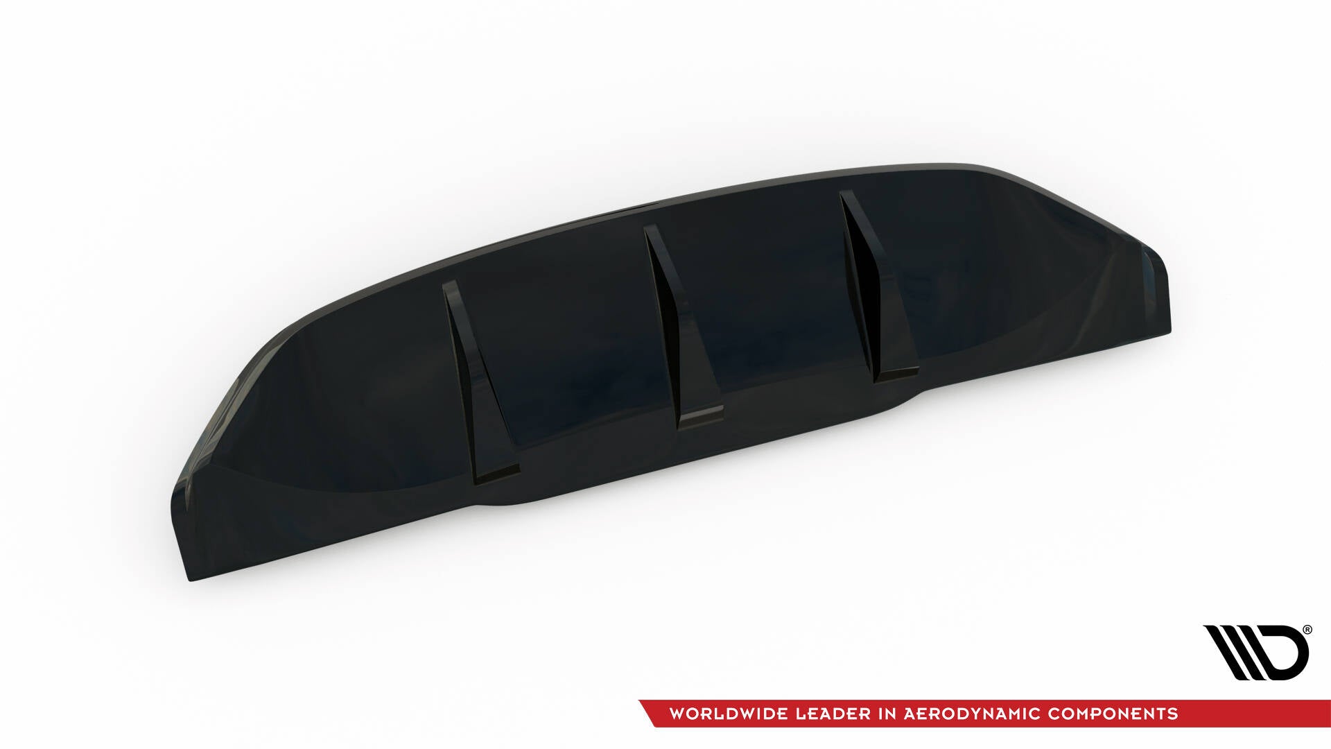 Maxton Design Diffusor Heck Ansatz passend für Maserati Granturismo Mk1 schwarz Hochglanz